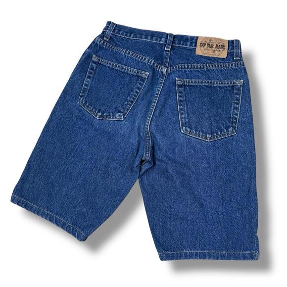 VTG GAP Y2K Jorts Blue Jeans Denim Shorts Made in Canada Original Fit 28W Size 6 - Picture 1 of 9
